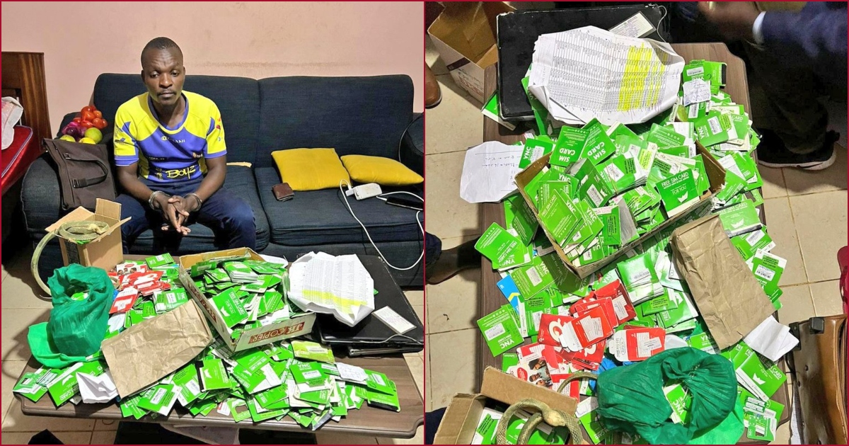 The suspects were in possession of multiple SIM cards.